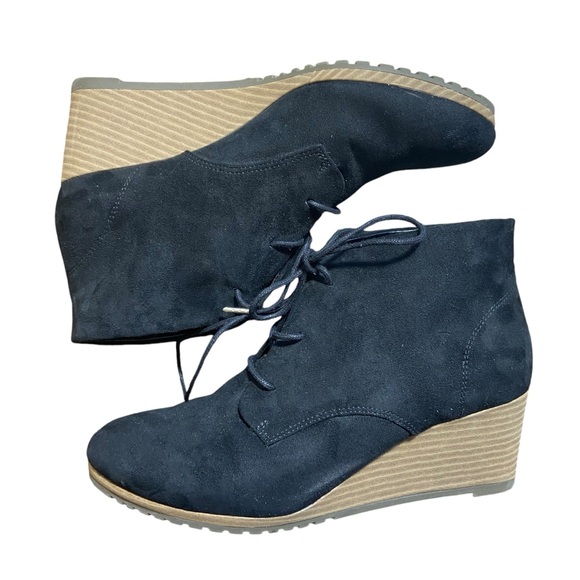 Dr Scholl’s Ceelia Lace Up Wedge Ankle Booties Size 9 - Picture 2 of 9